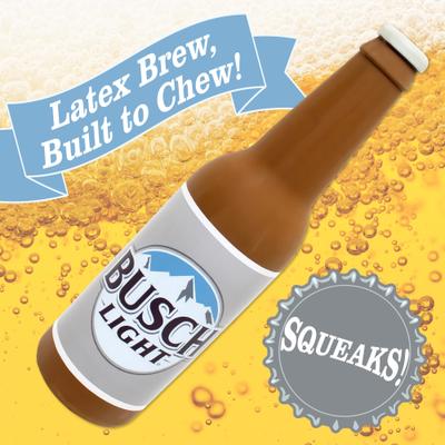 Show full view: Busch Light Latex Bottle Dog Toy, 9.5-in slide 3 of 8