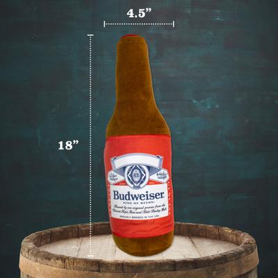 Show full view: Budweiser Plush Bottle Dog Toy, 18-in slide 5 of 7