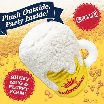 Show full view: Budweiser Plush Mug Dog Toy slide 2 of 6