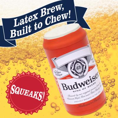 Show full view: Budweiser Latex Can Dog Toy slide 3 of 7