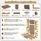 Happy & Polly Corrugated Cardboard Cat Scratcher, Brown