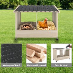 TIMHAKA 2 Hole Chicken Nesting Box slide 2 of 7