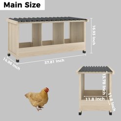 TIMHAKA 3 Hole Chicken Nesting Box slide 2 of 7