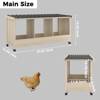 Show full view: TIMHAKA 3 Hole Chicken Nesting Box slide 2 of 7