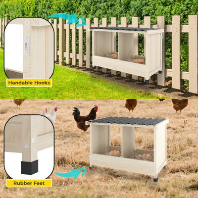Show full view: TIMHAKA 2 Hole Chicken Nesting Box slide 4 of 7