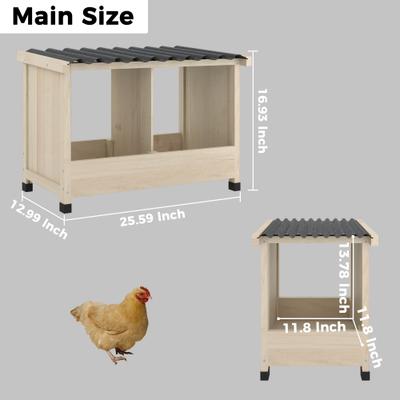 Show full view: TIMHAKA 2 Hole Chicken Nesting Box slide 2 of 7
