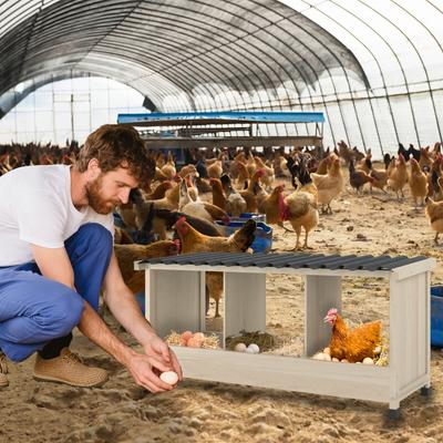 Show full view: TIMHAKA 3 Hole Chicken Nesting Box slide 3 of 7