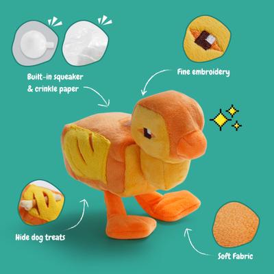 Show full view: Fuzzwoof Squeaky Plush Dog Toys, 5 count slide 4 of 9