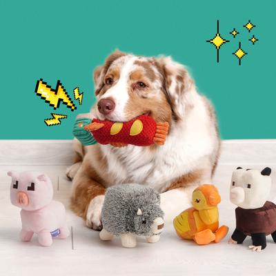 Show full view: Fuzzwoof Squeaky Plush Dog Toys, 5 count slide 8 of 9