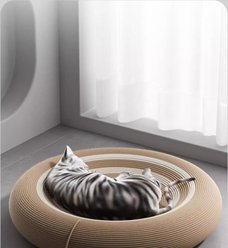 Fairela Round Sisal Scratcher Cat Bed slide 2 of 6