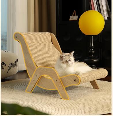 Show full view: Fairela Solid Wood Hemp Mat Lounge Chair Dog & Cat Bed slide 8 of 10