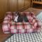 Show in main carousel: ZEZE Vintage Plaid Pink Plus Furniture Style Dog & Cat Sofa Bed with Removable Cover slide 4 of 10