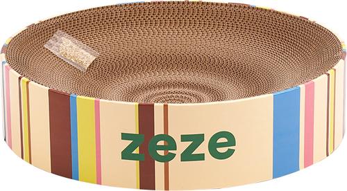 Show full view: ZEZE Cream Mille-Feuille 3.9-in Cardboard Paper Cat Toy Scratcher slide 2 of 10
