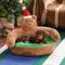 Show in main carousel: ZEZE Christmas Teddy Bear Bolster Dog & Cat Bed slide 1 of 7