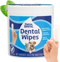 Naturel Promise Naturel Promise Fresh Dental Finger Wipes for Dogs, 50 count