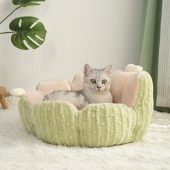Fairela Cactus Plush Dog & Cat Bed, Green slide 2 of 9