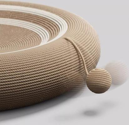 Show full view: Fairela Round Sisal Scratcher Cat Bed slide 5 of 7