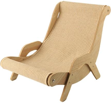 Show full view: Fairela Solid Wood Hemp Mat Lounge Chair Dog & Cat Bed slide 9 of 10