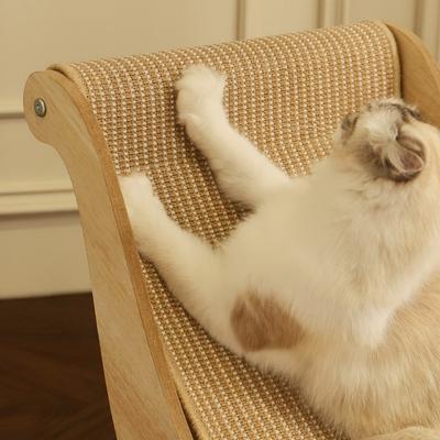 Show full view: Fairela Solid Wood Hemp Mat Lounge Chair Dog & Cat Bed slide 6 of 10