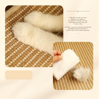 Show full view: Fairela Solid Wood Hemp Mat Lounge Chair Dog & Cat Bed slide 7 of 10