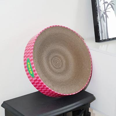Show full view: ZEZE Retro Sweetheart 3.9-in Cardboard Paper Cat Toy Scratcher slide 5 of 10