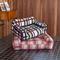 Show in main carousel: ZEZE Vintage Plaid Mondrian Check Pattern Furniture Style Dog & Cat Sofa Bed with Removable Cover slide 9 of 11