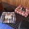 Show in main carousel: ZEZE Vintage Plaid Mondrian Check Pattern Furniture Style Dog & Cat Sofa Bed with Removable Cover slide 5 of 11
