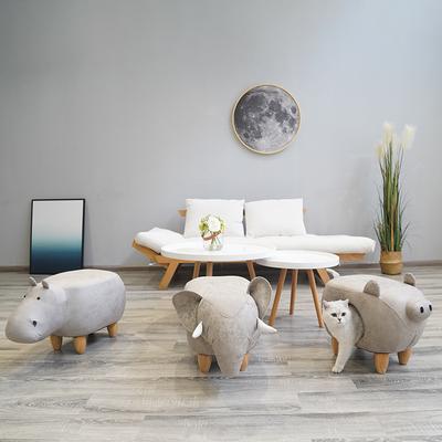 Show full view: ZEZE Baby Hippo Soft Footstool Polyester Cat House slide 5 of 5