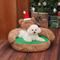 Show in main carousel: ZEZE Christmas Teddy Bear Bolster Dog & Cat Bed slide 3 of 7
