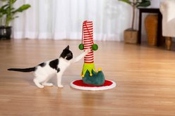 Prevue Pet Products Elf Leg Cat Scratcher, Red/White/Greens Accent Colors slide 2 of 6