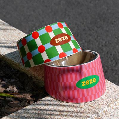 Show full view: ZEZE Retro Sweetheart Metal Dog Bowl, 3-cup slide 5 of 5