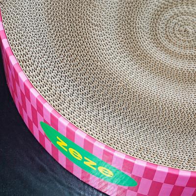 Show full view: ZEZE Retro Sweetheart 3.9-in Cardboard Paper Cat Toy Scratcher slide 6 of 10