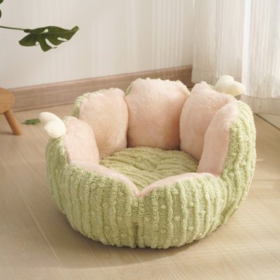 Fairela Fairela Cactus Plush Dog & Cat Bed, Green