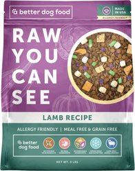 A Better Treat Allergy Friendly Lamb Freeze-Dried Raw Dog Food, 3-lb bag