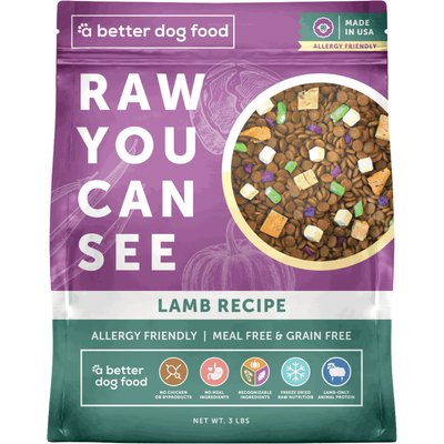 A Better Treat A Better Treat Allergy Friendly Lamb Freeze-Dried Raw Dog Food, 3-lb bag
