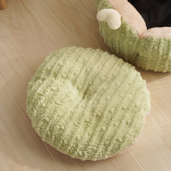 Show full view: FairyLand Cactus Plush Dog & Cat Bed, Green slide 3 of 9