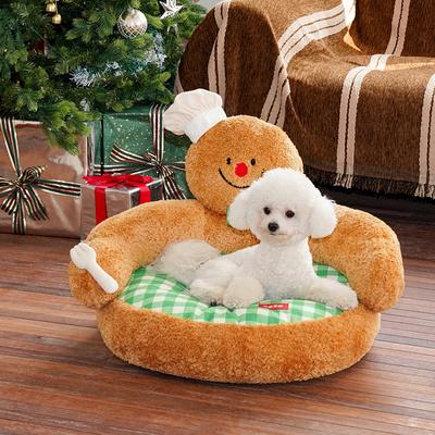 Show full view: ZEZE Gingerbread Man Hug Bolster Dog Sofa Bed slide 4 of 8