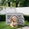 Show in main carousel: Cesicia Resin Indoor Dog Playpen, Gray, 4 panel slide 4 of 7