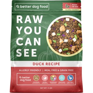 A Better Treat Allergy Friendly Duck Freeze-Dried Raw Dog Food, 3-lb bag