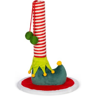 Prevue Pet Products Prevue Pet Products Elf Leg Cat Scratcher, Red/White/Greens Accent Colors