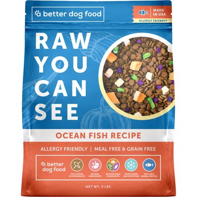 A Better Treat A Better Treat Allergy Friendly Ocean Blend Freeze-Dried Raw Dog Food, 3-lb bag