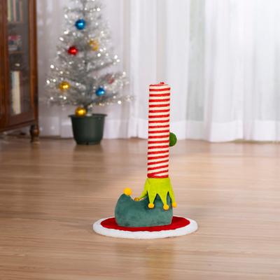 Show full view: Prevue Pet Products Elf Leg Cat Scratcher, Red/White/Greens Accent Colors slide 7 of 7