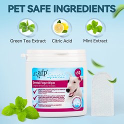 allforpaws Sparkle Dog Dental Finger Wipes, 50 count slide 2 of 8
