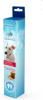Show full view: allforpaws Sparkle Peanut Butter Flavor Dog Toothpaste, 2.1-oz slide 3 of 3