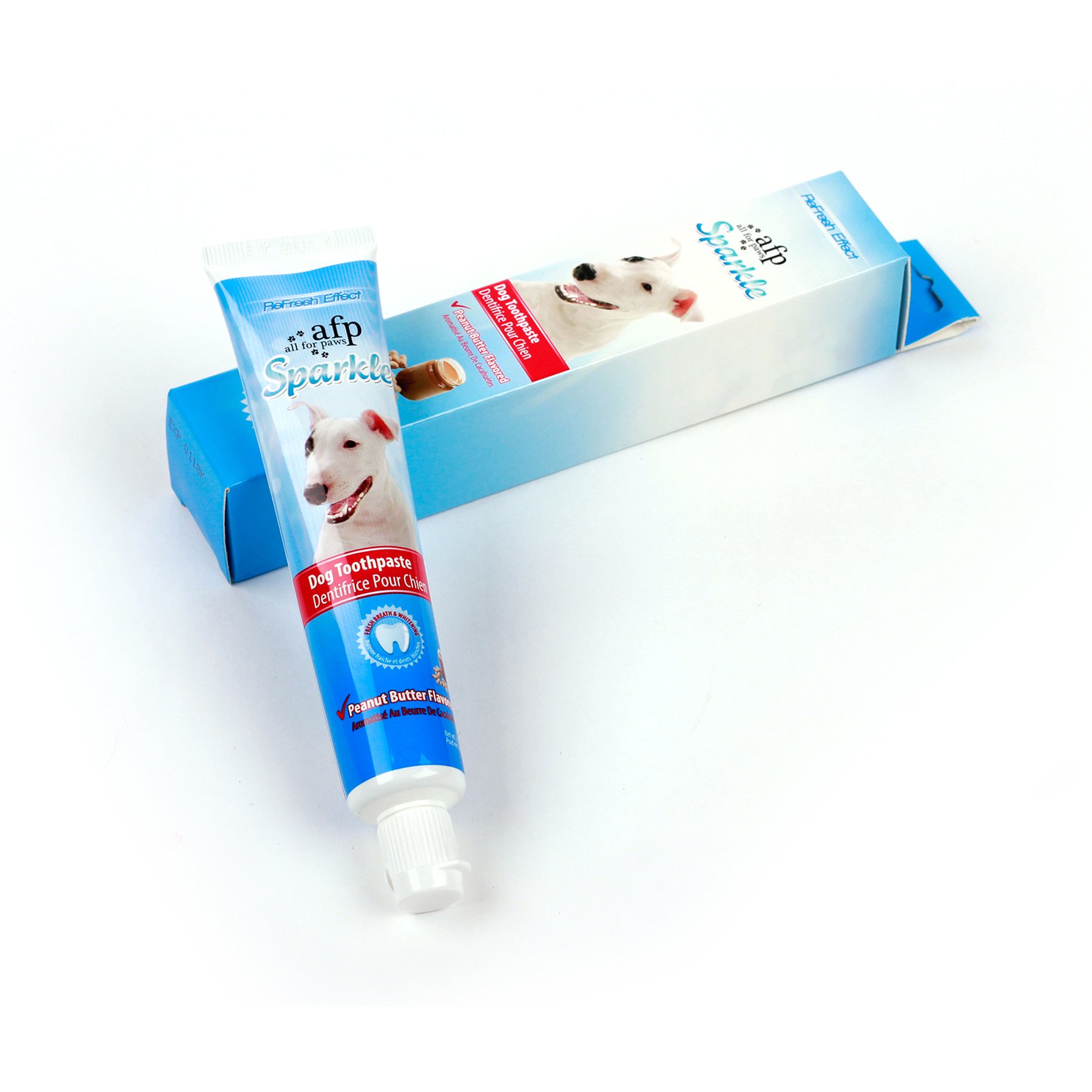 allforpaws Sparkle Peanut Butter Flavor Dog Toothpaste, 2.1-oz
