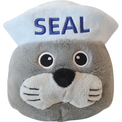 SteelDog USA SteelDog USA Ruffian Hero Military Seal Tough Stuffing-Free Dog Plush Toy, Tan