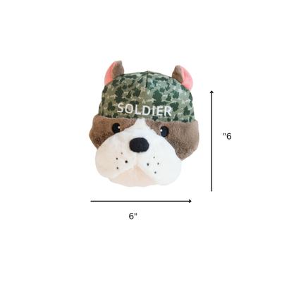Show full view: SteelDog USA Ruffian Hero Military Soldier Tough Squeaky Dog Plush Toy, Tan slide 3 of 5