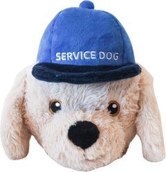 SteelDog USA Ruffian Hero Service Tough Squeaky Dog Plush Toy, Cream slide 1 of 4