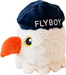 SteelDog USA Ruffian Hero Military Flyboy Tough Stuffing-Free Dog Plush Toy, Grey slide 1 of 4