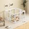 Show in main carousel: LovMor Expandable Indoor 8 Pieces Plastic Puppy & Dog Playpen with Lockable Door, White slide 1 of 7